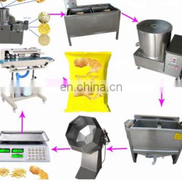 Made in China High Capacity potato chips production line,frozen potato chips french fries making machine,potato cutting machine