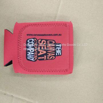 Fashion neoprene stubby holder with pocket