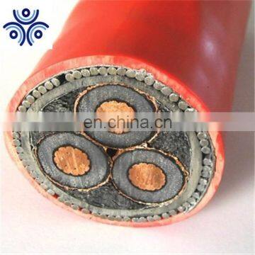 18/30kv N2XSEY XLPE insulated PVC oversheath 3c power cable