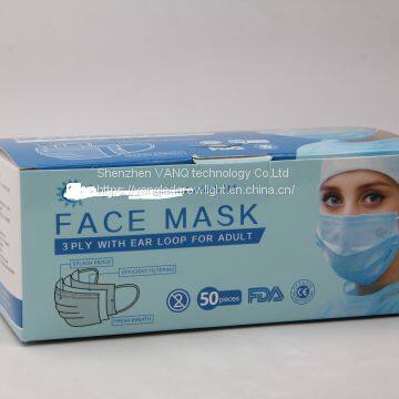 3-layer Medical Surgical Mask FDA CE Certified Meltblown With Static Electricity Shipping From China COVID 19 Coronavirus High Quality Mask