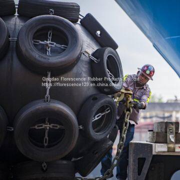 Ship inflatable docking floating rubber fender