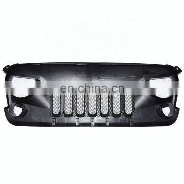 Front Matt Black Grill Grille for 2007-2017 Jeep Wrangler JK