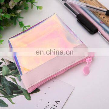 Laser Coin Purse Female Girl Wallet Waterproof Candy Color PU Bag Coin Bas 4colors photo-5