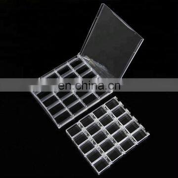 20 Grids Acrylic Empty Storage Box Strass Beads Jewelry Decoration Container photo-3