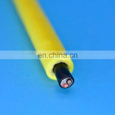 Double jacket underwater diving umbilicals 2 conductor cable with high breaking strength