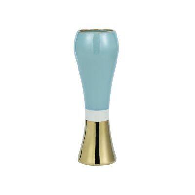 Electroplate Nordic Style Gold Blue Pink Ceramic Vase,Gold Paper Crane Decoration