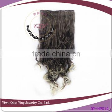 grey and white color curly hair pieces wigs