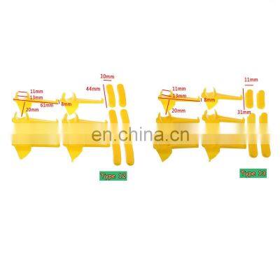 12Pcs/Set Tyre Nylon Mount Demount Machine Accessories Head Insert Rim Protector Tyre Changer Rim Protectors Yellow photo-5