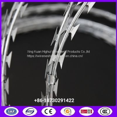 Anti Blocking and Strong Protection BTO 22 Razor Wire For Kenya Market from china