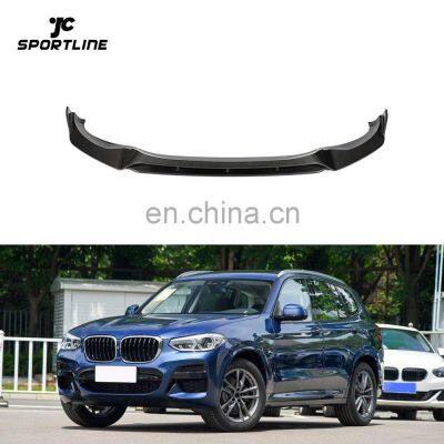 Carbon Fiber X3 Front Bumper Lip for BMW X3 G01 xDrive20i xDrive30i M40i Sport Utility 4-Door 2018-2020