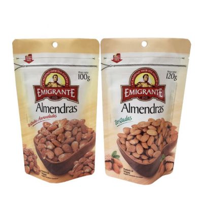 Custom printed design biodegradable aluminium food oat cashew nuts packaging pouch