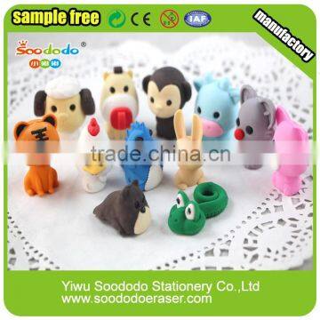 Chinese Zodiac shaped eraser pencil topper with eraser