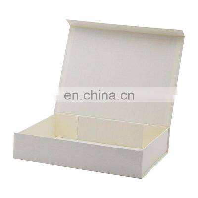 Ready Stock Shallow Ivory Color Custom Printing Magnetic Packaging Gift Box Wholesale photo-2