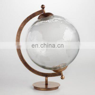 clear glass globe