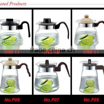 Glass Carafe Manufacturer, Fire Resistant Water Pot, 1.8 Liter Large Coffee & Tea Pot photo-6