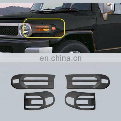 ABS Auto Light Covers for FJ Cruiser Black MOQ 10sets Headlight Cover for FJ Cruiser Accessories photo-4