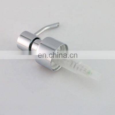 LongAn Factory China New Style Free Sample Amber Black Metal Zinc Alloy Soap Dispenser Pump Sprayer For Glass Bottle photo-2