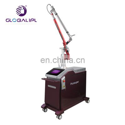 China vertical Factory Price ND YAG Laser Tattoo Removal Freckle Pigment Removal Machine