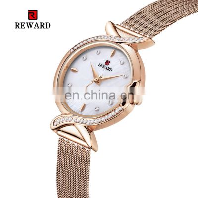 REWARD RD63075L Hot Brand Luxury Women Watches Fashion Stainless Steel Band Quartz Watch Ladies Wrist Watch