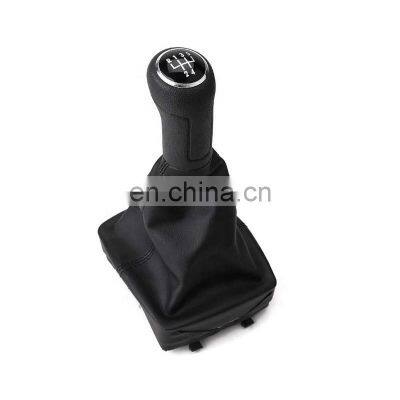 5 Speed Car Leather New Design Gear Shift Knob Boot Cover FOR VW Polo 9N 9N2 2002-2009 Gear Knob photo-2
