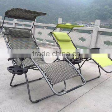 Over Size Zero Gravity Chiar With Cup Holder for Patio Outdoor Garden