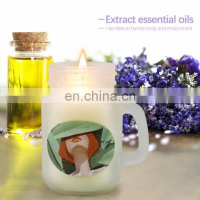 Custom Private Label Candle Glass Jar Kit Natural Soy Wax Luxury Aromatherapy Scented Candles Decoration Gift Set photo-2