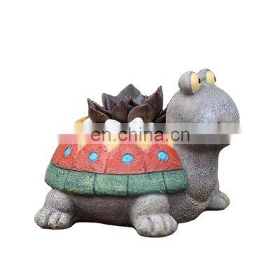 Nordic Garden Pot Outdoor Planters Plant Flower Pots  Planter Cute  Resin Turtle Shaped Plants Succulent Animal Pots