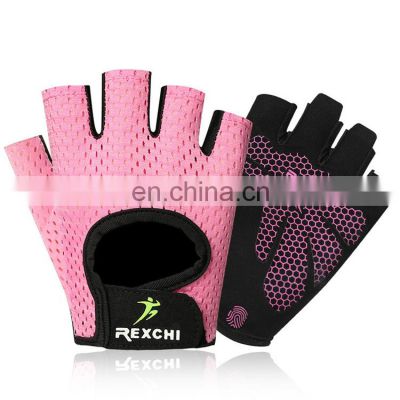 Professional Gym Fitness Gloves Power Weight Lifting Women Men  Workout Bodybuilding Half Finger Hand Protector Gloves