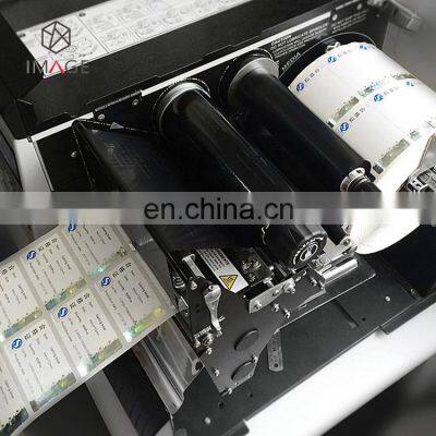 Катушка серебряной деметализированной голографической фольги в полоску для печатных бумажных этикеток photo-4