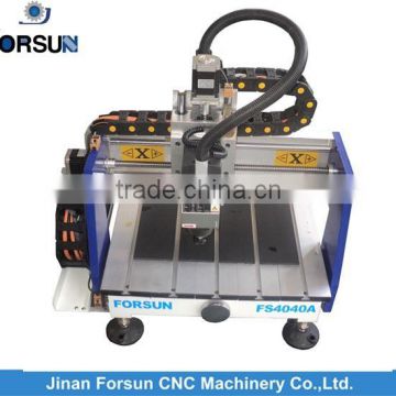 China cnc diy router cutting wood plastic, desktop cnc lathe with free cnc router training for sale 400*400mm