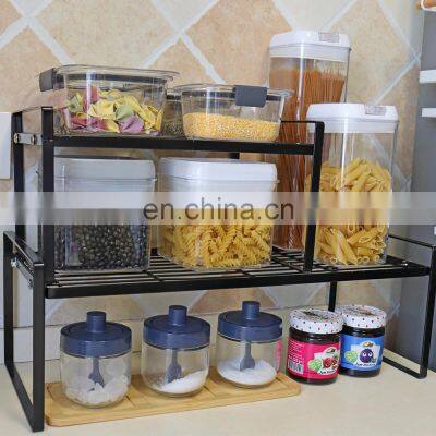 Multinational Plate Counter Microwave Oven Cabinet Pantry Storage Shelf Rack Kitchen Organizer photo-4