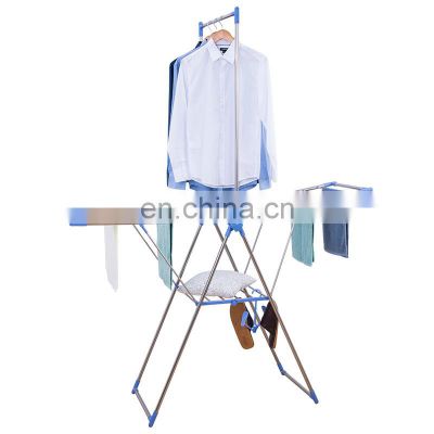 Unique balcony clothes drying coat rack hook spacing