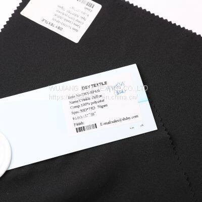 New Style Premium Available Pleated Shawls Crepe Scarfs Crinkle Chiffon photo-3