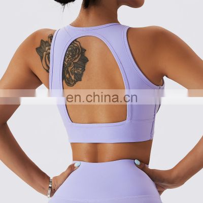 Women Airbrush Mesh Corset Tank Tops Oem Sexy Hollow Backless High Impact Sports Bras