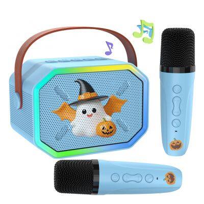 Mini Karaoke Spraker Wireless For Kids Karaoke Cornetas Portable Audio Player Bluetooth Karoke Speaker With Mic