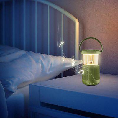 Fashion Portable Factory 4 IN 1 Multi-function Outdoor Camping Speaker Waterproof LED Lights Bluetooth Speaker For Travelling photo-5