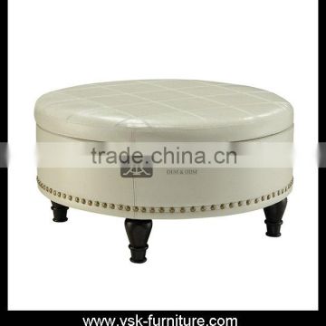 OT-031 Modern PU Leather Upholstered Storage Ottman Stool