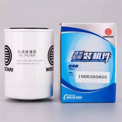 Weichai WP4 Engine Oil Filter Model 1000395855 Compatible with 01740614B for Construction Machinery Parts