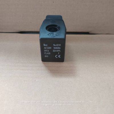 Best-NO.0210 Refrigerated storage freezer solenoid valve coil DC24V AC220V Inner hole 13 height43