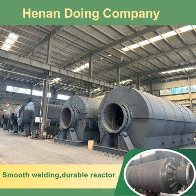 High Oil Yield Waste Tire/plastic to Fuel Oil Pyrolysis Recycling Machine for Sale photo-4