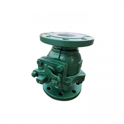 High Quality Q41F46 Manual Fluorine Lined Ball Valve Flange Soft Seal Ball Valve Carbon Steel Fluorine Lined Ball Valve photo-4