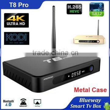 Free Channels T8 Pro Quad Core Android TV Box S812 2G 8G T8 Pro Smart Media Player Addons&Apps Fully Load 1080P 4K TV Box Kodi                        
                                                Quality Choice
                                     