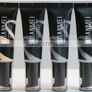 Cosmetic package pump tube with clear window (show the products),Airless pump tube