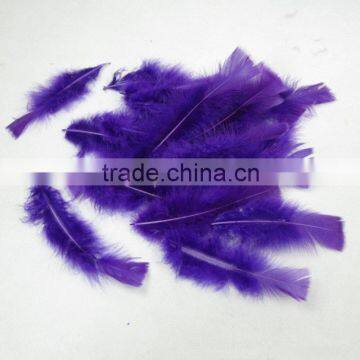 wholesale small feather purple turkey feather trim