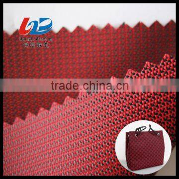 Polyester 2 Tone Dobby Weave Oxford Fabric With PU/PVC Coating For Bags/Luggages/Shoes/Tent Using