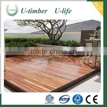 Wood plastic composite WPC outdoor decking tile floor