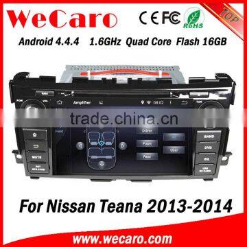 Wecaro WC-NT8061 Android 4.4.4 car stereo 1024 * 600 for nissan teana car stereo android tv tuner 2013