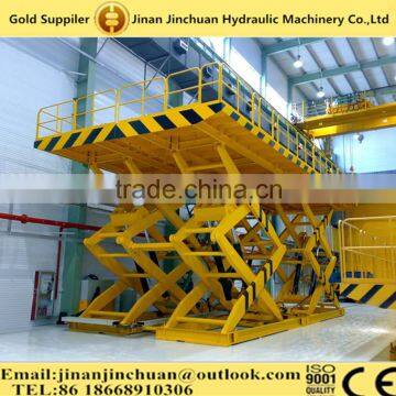 stationary hydraulic car scissor platform/car rotating platform