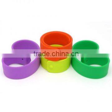Blank slap bracelet,silicone rubber blank slap bracelet,fashion blank slap bracelet