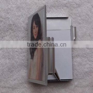 Whosale Diy custom Loose-leaf notebook with pen front covered sublimation print aluminum sheet